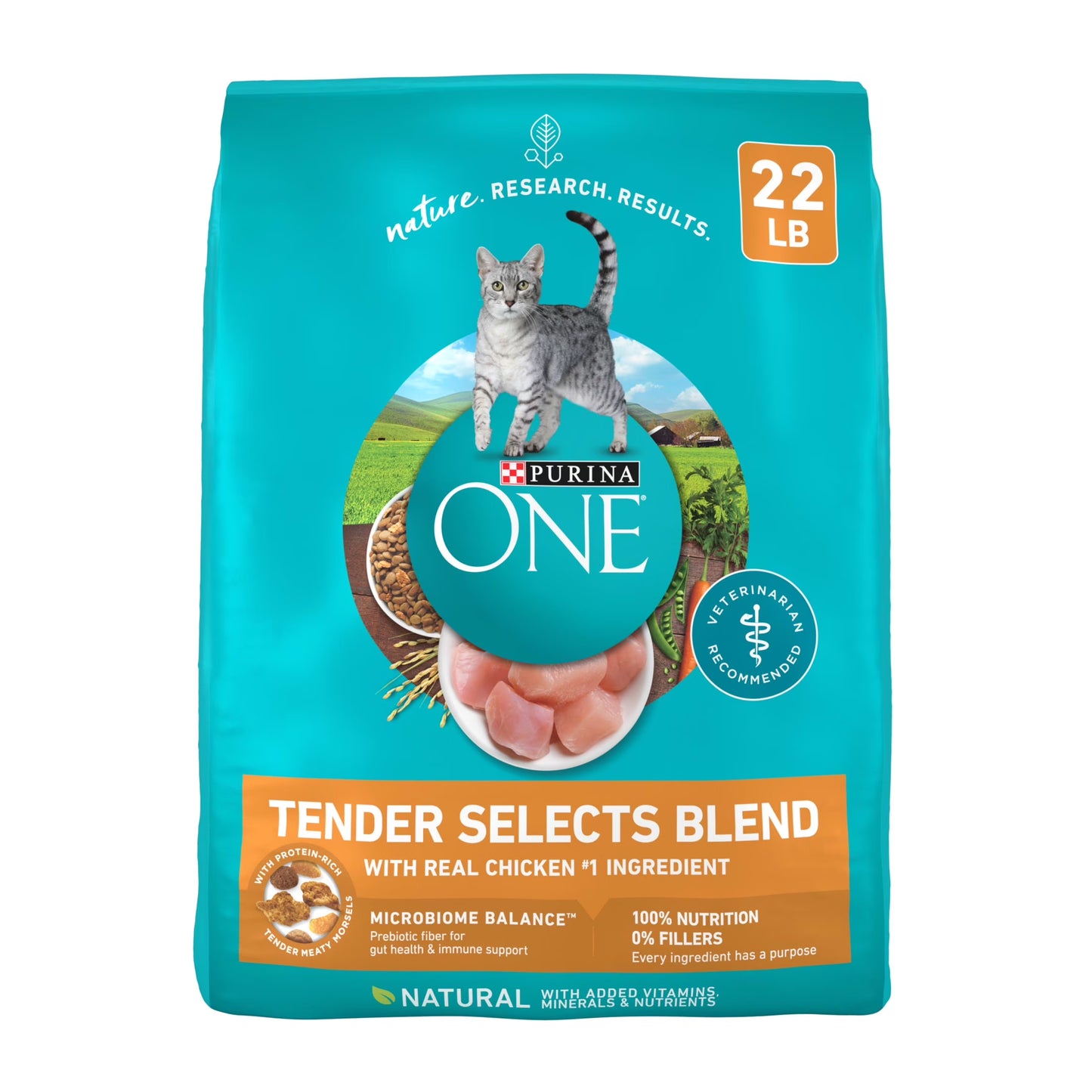 Tender Select Blends Dry Cat Food, Chicken, 22 Lb Bag