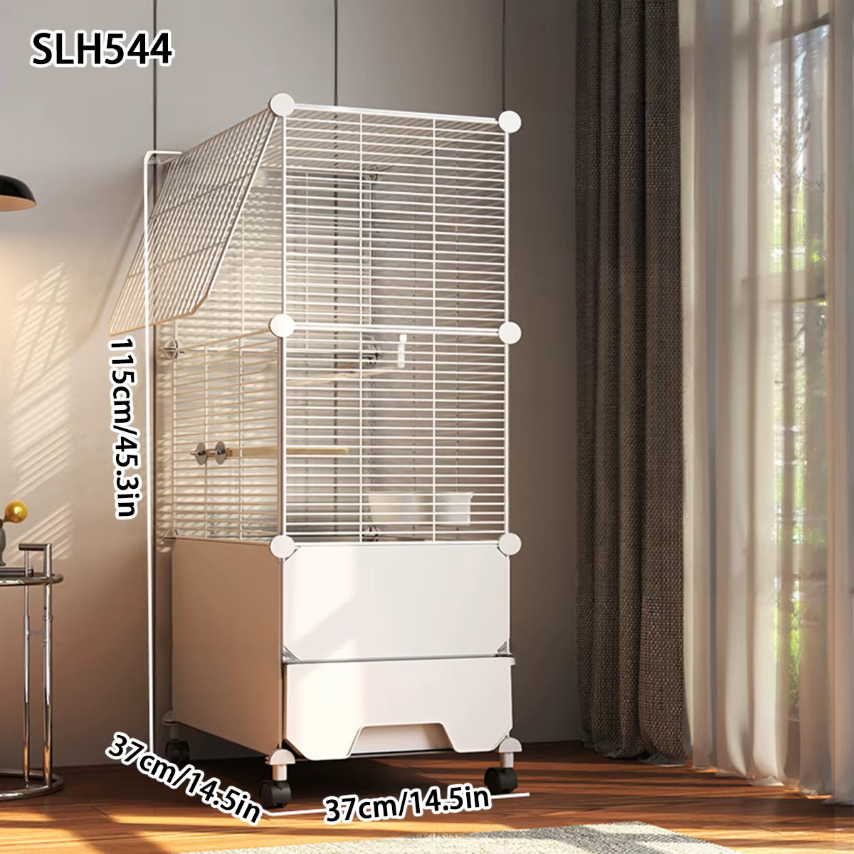 Bird Cage Parrot Cage Extra Large Household Winter House Large Black Phoenix Budgerigar Special Splash-Proof Breeding Cage