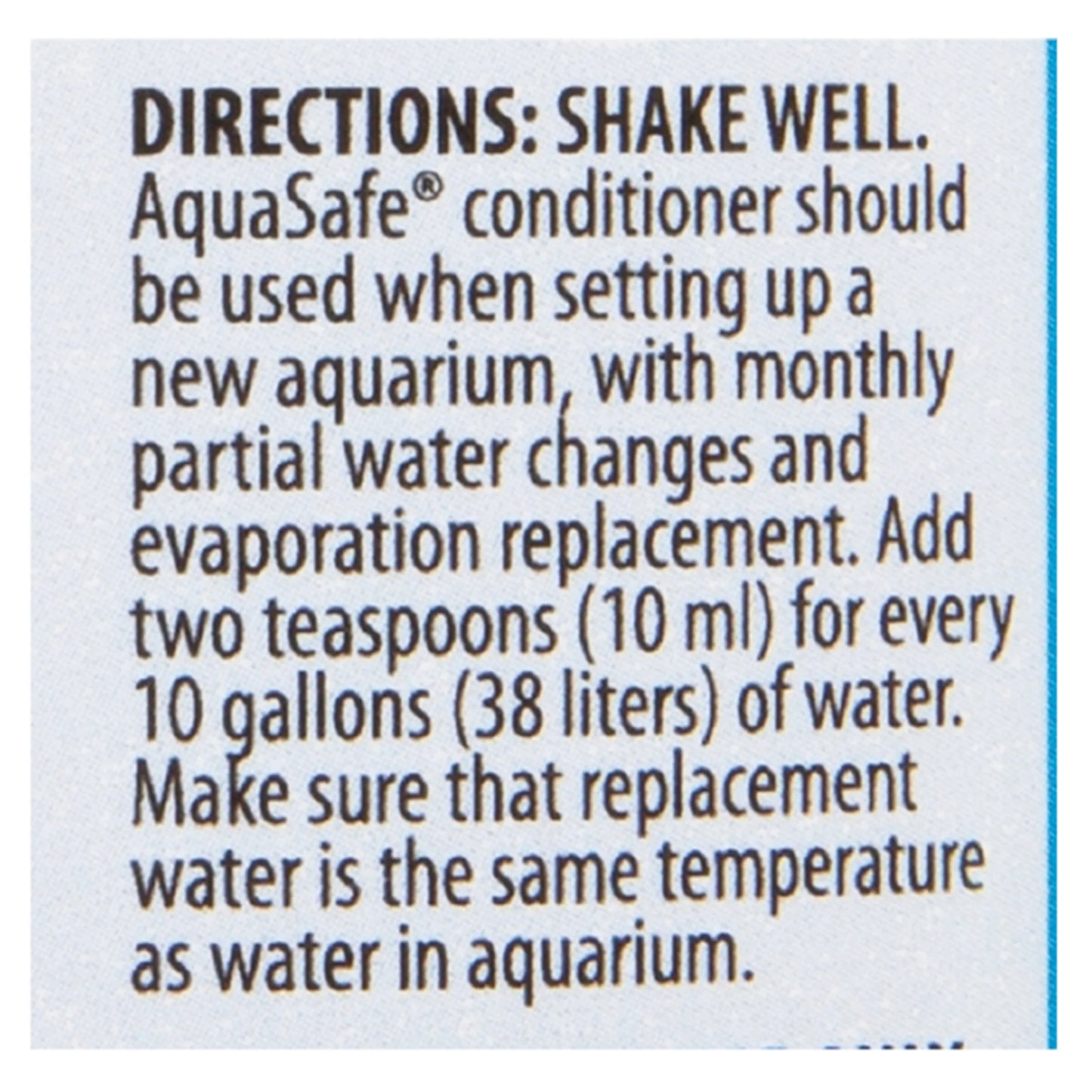 Aquasafe Aquarium Water Conditioner, Makes Tap Water Safe, 3.3 Oz.