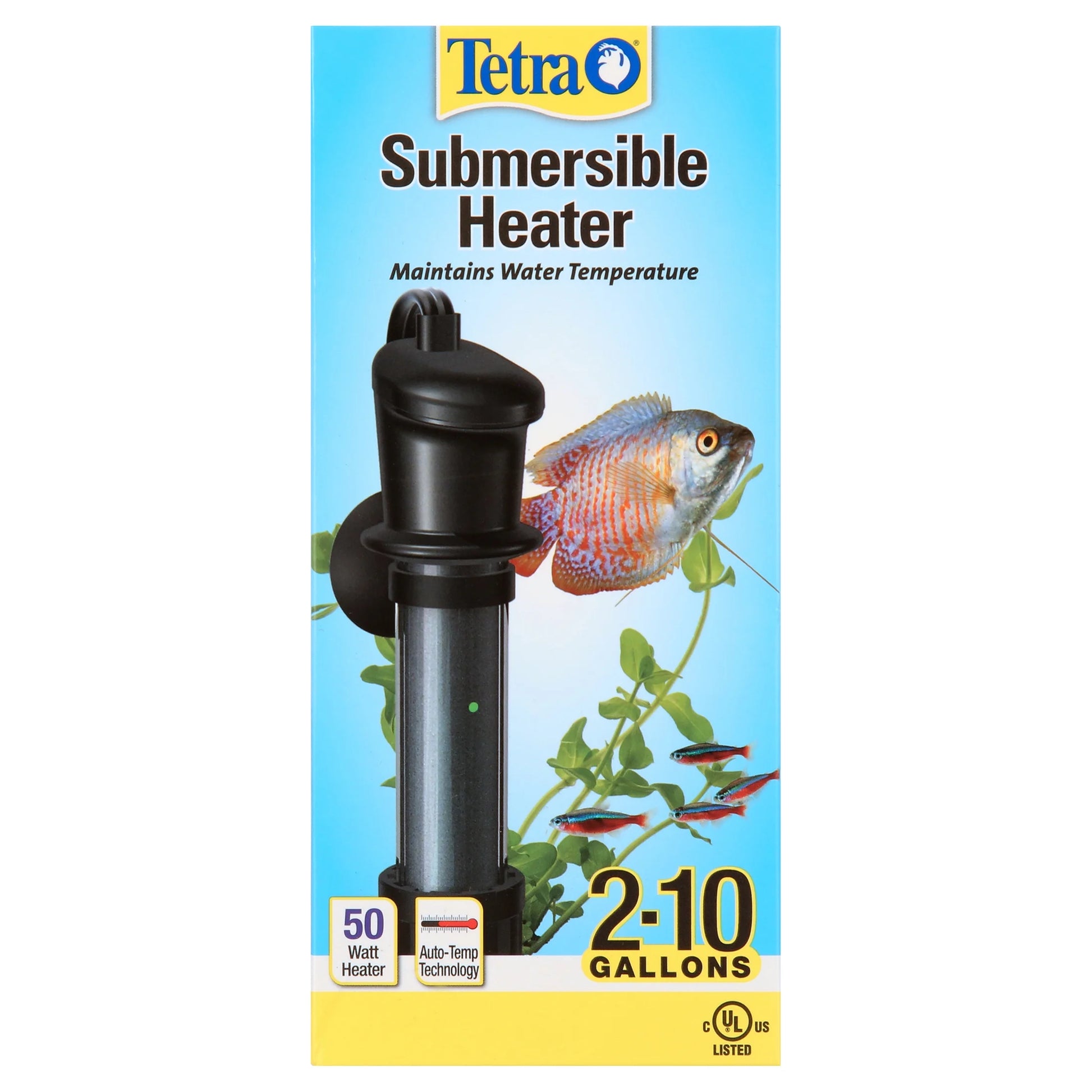 Submersible Aquarium Heater, 50-Watts