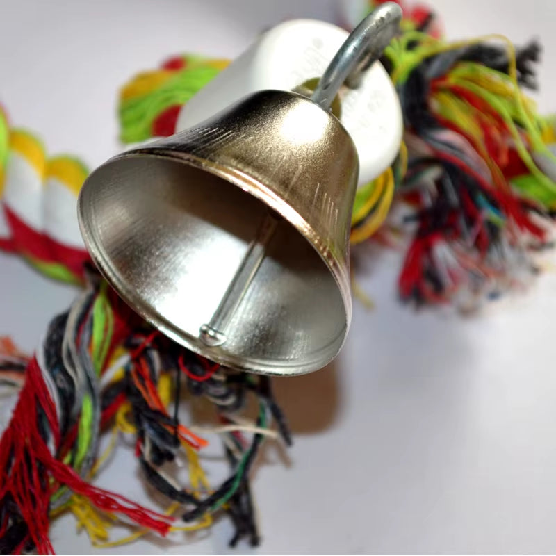 New 160Cm Long Parrot Bird Toys Pet Bird Parrot Standing Rope Bird Cage Decoration Climbing Toy Parrot Bird Cage Toys Rope Bell