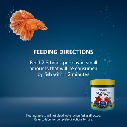 (2 Pack)  Betta Color Pellets 1 Ounce