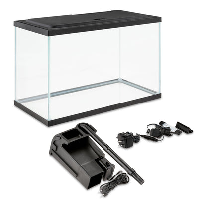 5 Gallon Aquarium Starter Kit with Blue & White LED Lights