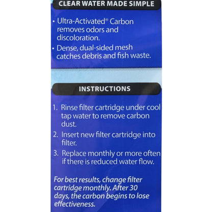 (2 Pack)  Whisper Bio-Bag Ready-To-Use Disposable Filter Cartridge for Aquariums, Large, 1 Count