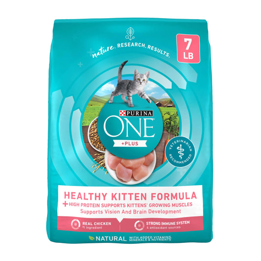 Plus, Healthy Kitten Formula, Dry Kitten Food, Chicken, 7 Lb Bag