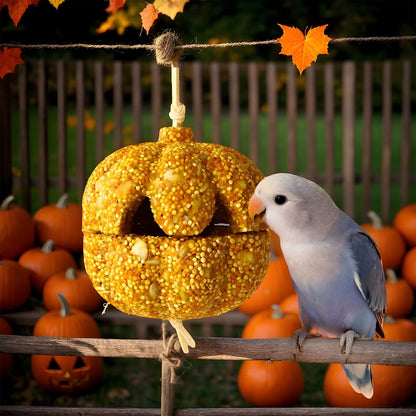 Conure Treats Treat Chew for Parrot Pumpkin Shape Cockatiel Snacks for Canary Guinea Chinchilla Lovebird Conure