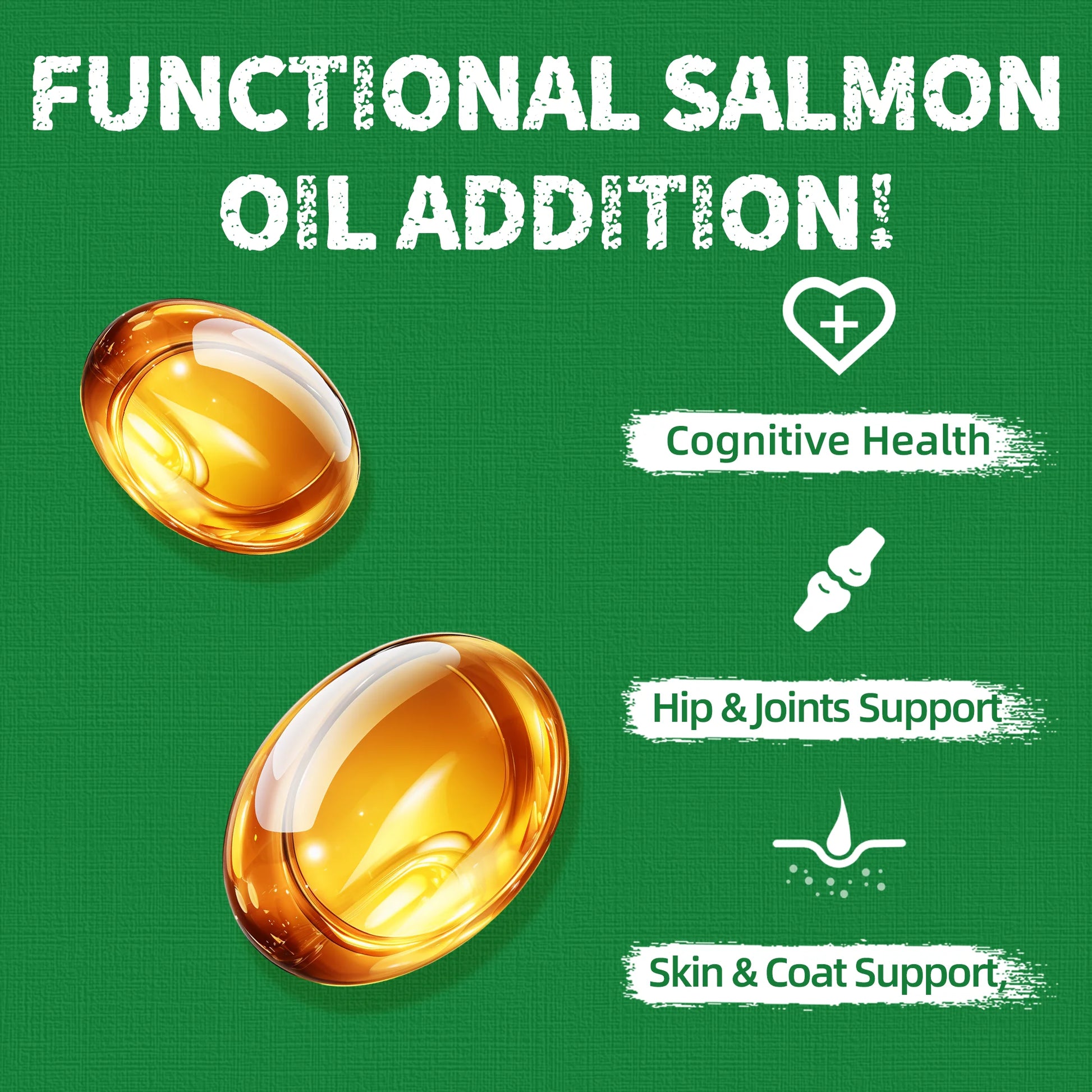 Cat Grass Treats, Natural Salmon Flavor, Healthy Cat Training Biscuits, Catnip, for Dental and Hairball Control, 13.4 Oz