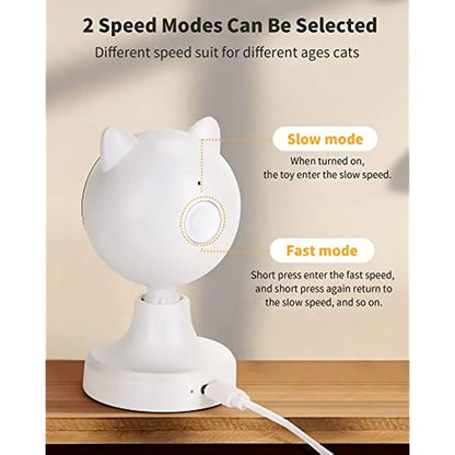 Automatic Laser Cat Toys,Usb Rechargeable,Interactive Cat Toy for Indoor Cats Kitty Kittens Dog,Multifunctional Cat Toy