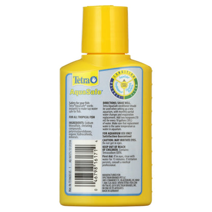 Aquasafe Aquarium Water Conditioner, Makes Tap Water Safe, 3.3 Oz.