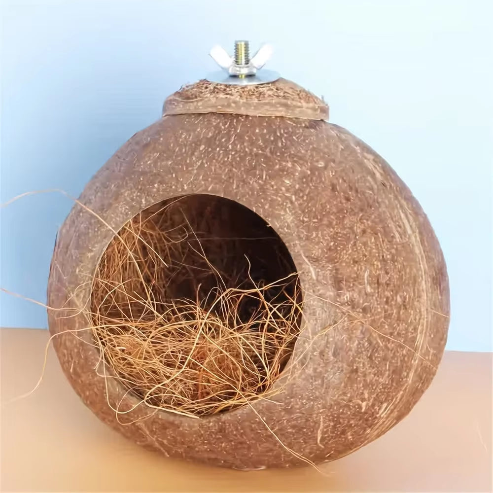 Natural Coconut Fiber Nesting Material for Bird Cages Finches Aviary Nest Filled Grass Bird Cage Accessories