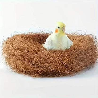 Natural Coconut Fiber Nesting Material for Bird Cages Finches Aviary Nest Filled Grass Bird Cage Accessories