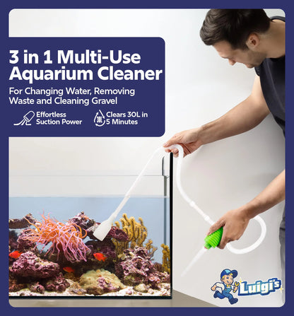 Aquarium Fish Tank Siphon and Gravel Cleaner