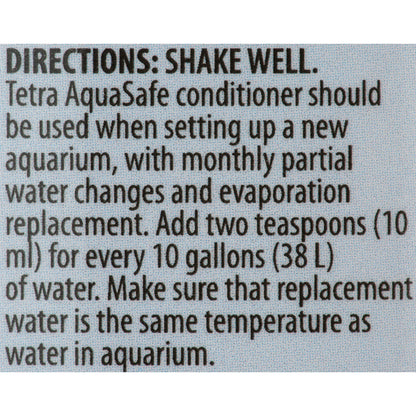Aquasafe Aquarium Water Conditioner, Makes Tap Water Safe, 3.3 Oz.