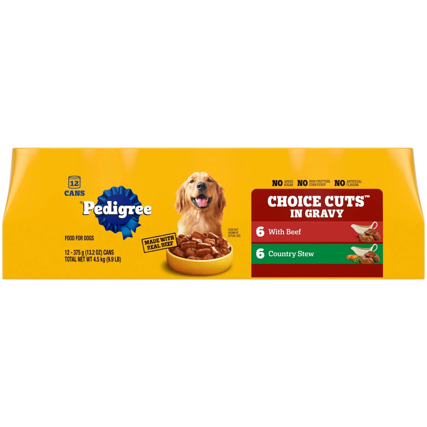 Choice Cuts in Gravy Adult Soft Wet Dog Food with Beef Multipack, 13.2 Oz Cans 12 Pack